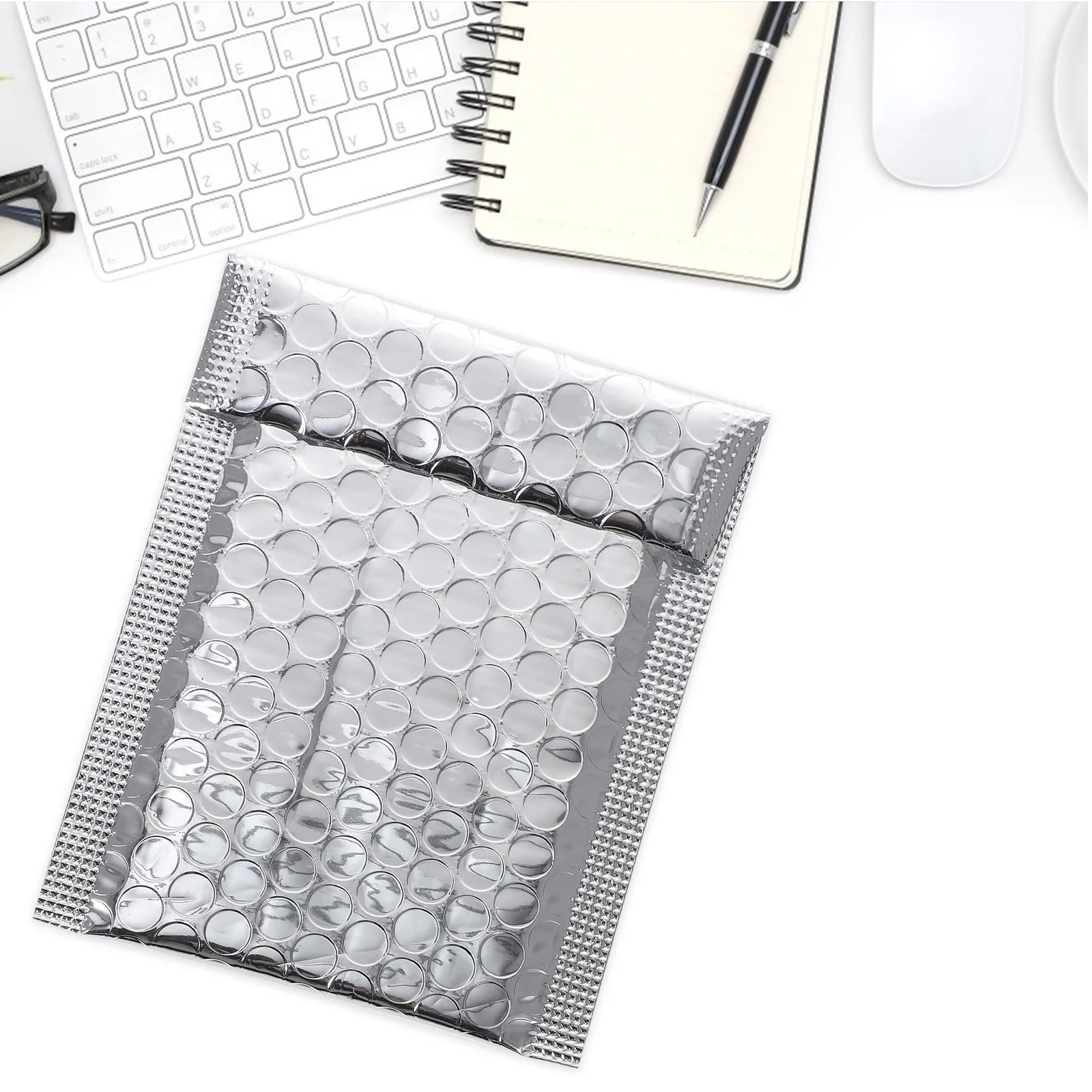 

100Pcs Aluminum Foil Bubble Mailers Bubble Lined Padded Envelopes Self Seal Shipping Bags for Phones Cosmetics