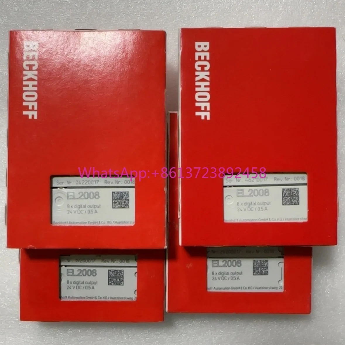 

Beckhoff Beckhoff module is brand new and original, genuine EL2008 is in stock, and SF Express will ship it on the same day.