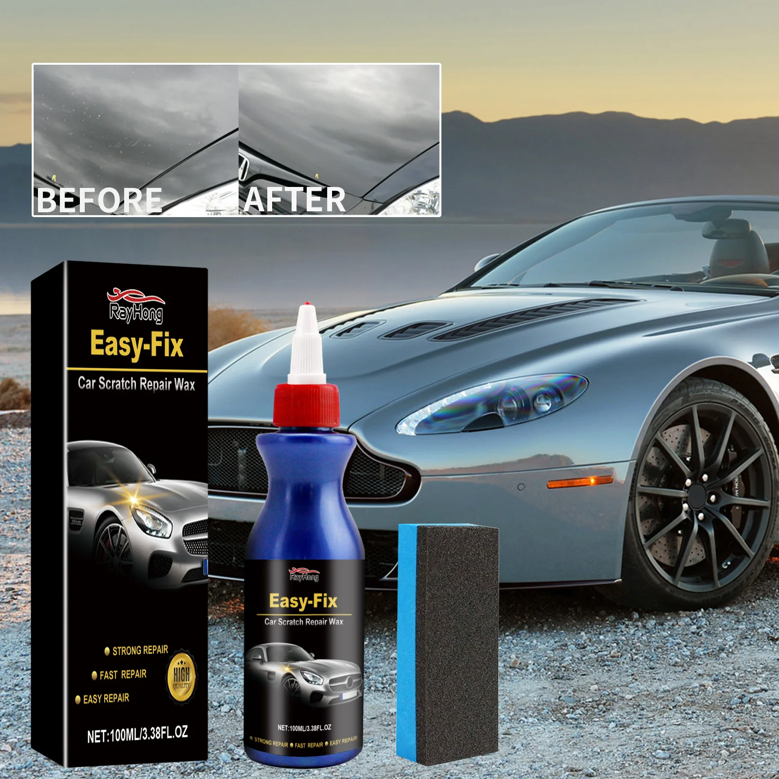 Car Scratch Repair Wax Car Paint Scratch Repair Abrasive Polishing Coating Restore Luster Refurbished Repair Wax