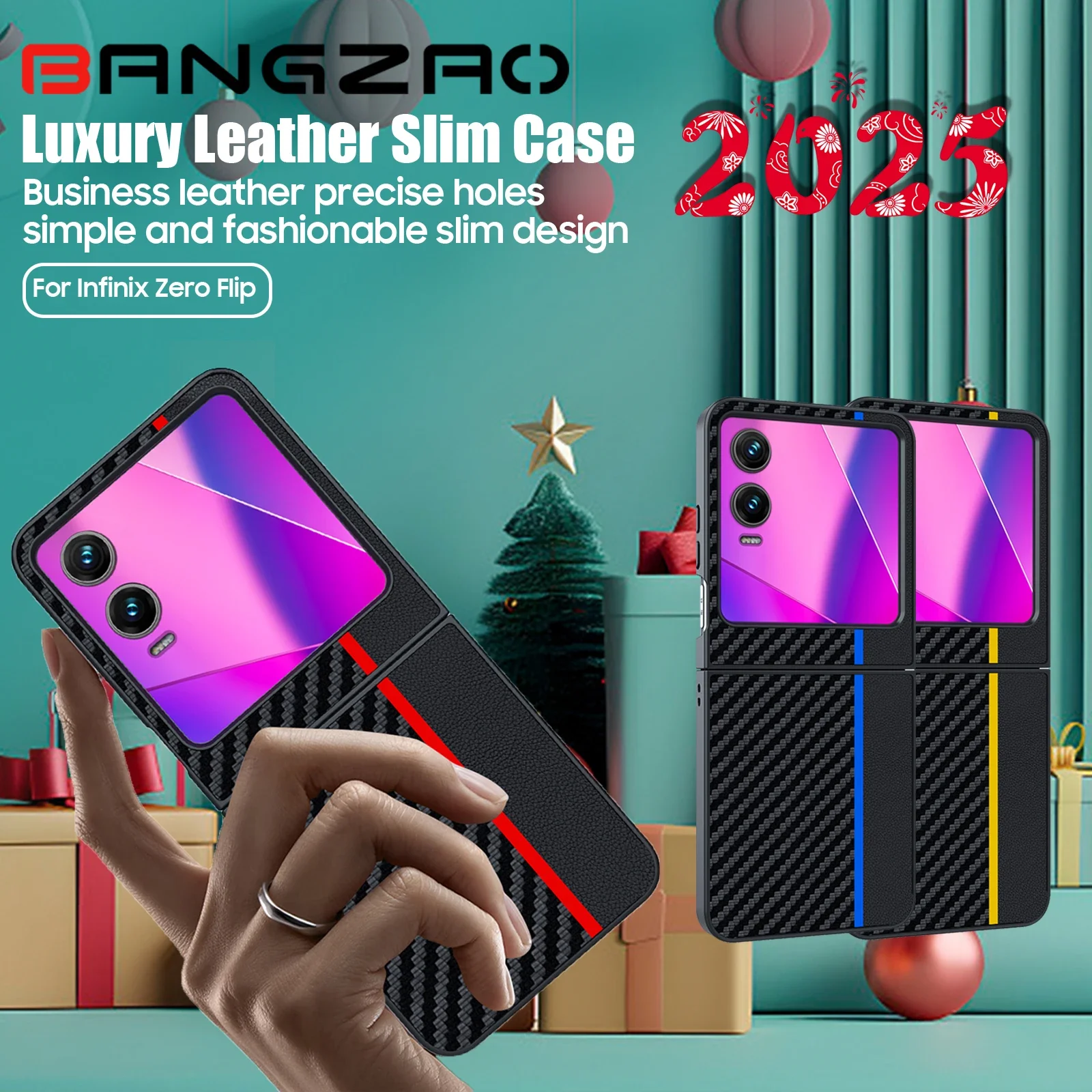 For For Tecno Infinix Zero Flip Luxury Flip Phone Case Carbon Fiber Pattern Anti-Shatter Slim Leather Case Protective Case - Aliexpress Deal