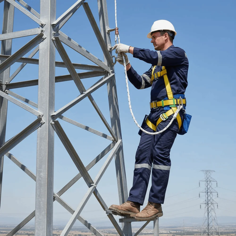 

Professional Grade Outdoor Safety Belt Adjustable Quick-Connect Buckle Safety Rope Fall Prevention Rope Hook