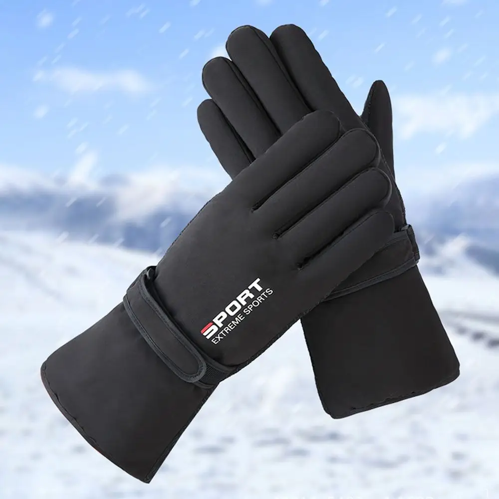 Keep Warm Winter Ski Gloves Thickened Waterproof Windproof Full Finger Gloves Multifunction Non-slip Men Mittens Outdooor