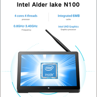 Pipo H10F Mini PC 10.1 Inch 1920*1200 IPS Touch Screen Windows11/10 16G RAM 512G ROM Intel N100 Quad Core BT5.0 RJ45 Tablet PC