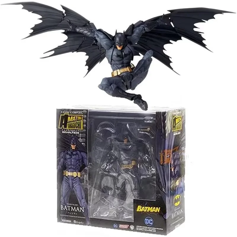

In Stock Dc Anime Figurines Amazing Batman Dark Knight Yamaguchi Revoltech No.009 Batman Action Figure Model Toys Gifts Collect