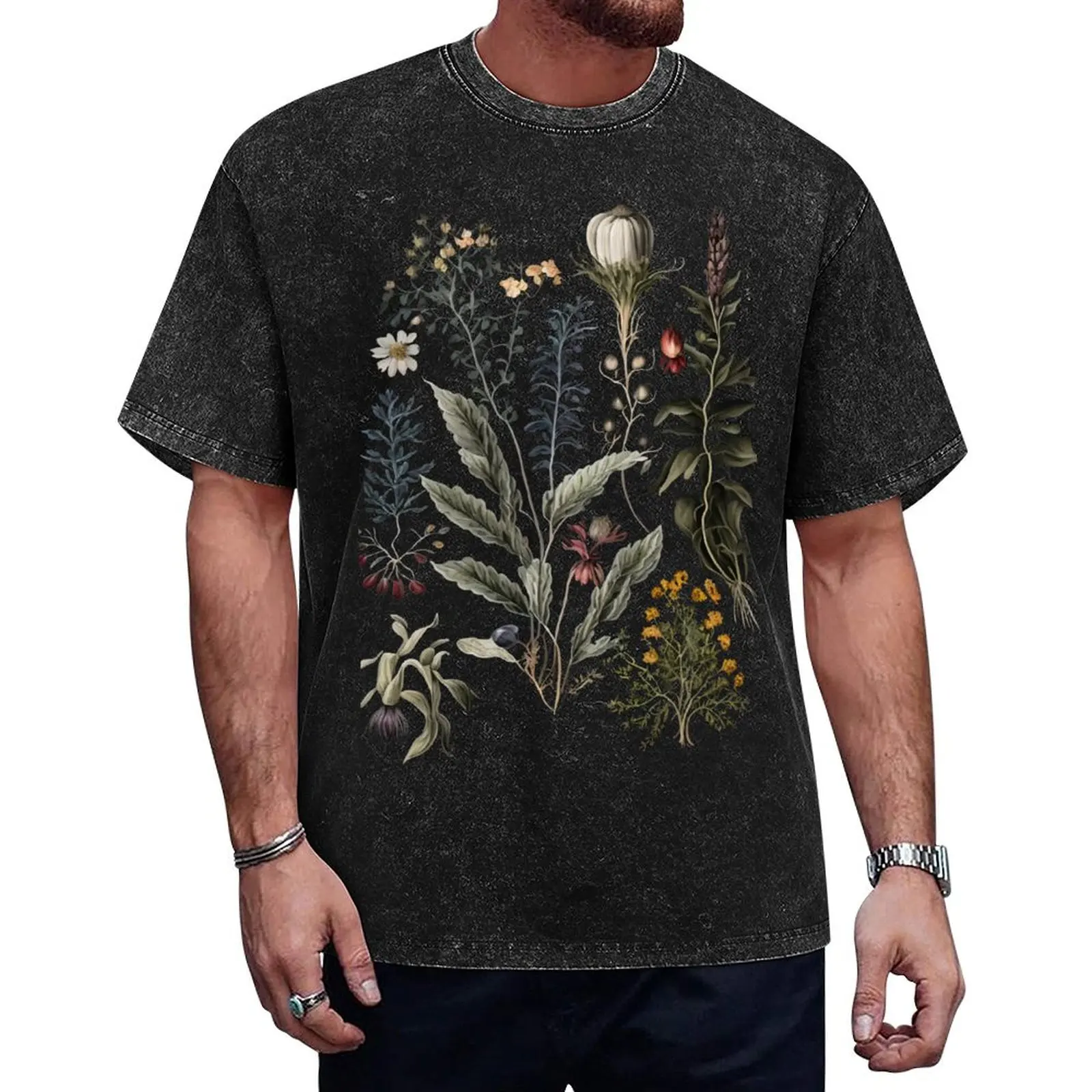 

Dark Academia Herbs T-Shirt blacks Funny t-shirt man t shirt fitted t shirts for men