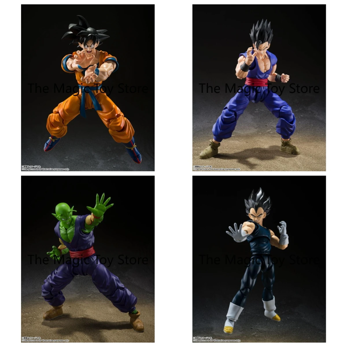 

Original Bandai SHF Dragon Ball Super: The Movie - Goku, Gohan, Vegeta, Piccolo, and Piccolo Jr. Toys, Figures, Collectibles