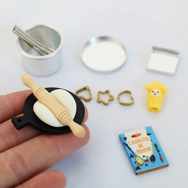 ✰✪1 Set Dollhouse Miniature Kitchen Cooking Baking Model DIY Doll Furniture Accessories
