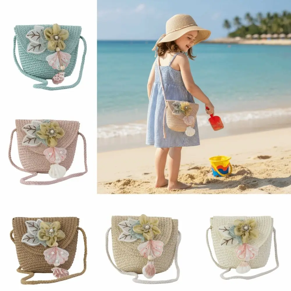 Diamond Design Crossbody Bags Half Round Shape Small Purse Woven Rattan Bag Flap Closure Light Weight Shoulder Bag Casual Wear