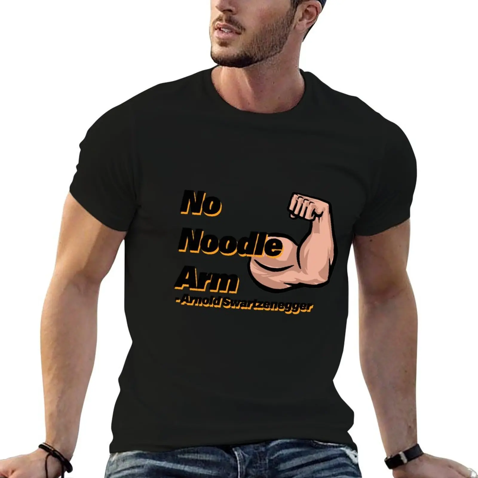 Camiseta sin brazo de fideos, camisetas de anime, camisetas de gran tamaño para hombre, camiseta de marca de lujo de alta calidad