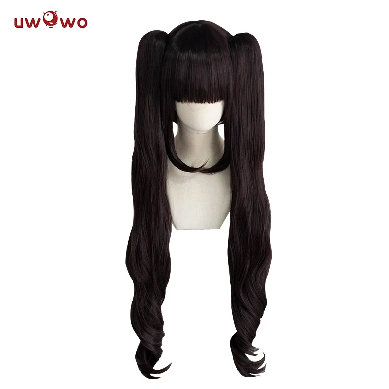 

UWOWO Chocola Cosplay Wig 80cm Long Twin-tail Chocola/Chocolate Hair Matte Synthetic Heat Resistant Fiber