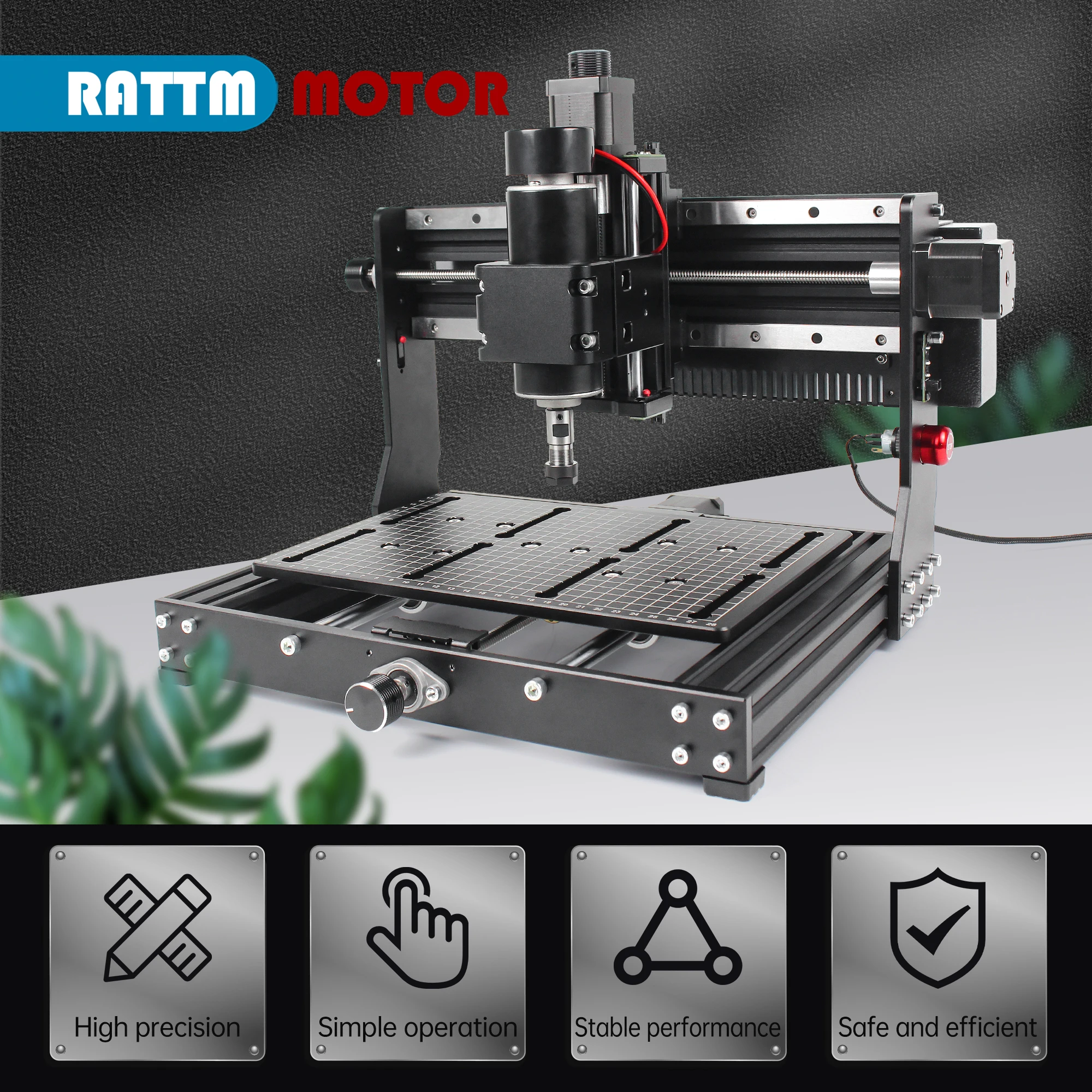 CNC 3020 Plus Wood Router 500w Spindle GBRL Control for Metal Acrylic MDF Linear Guide Version Milling Cutting Machine