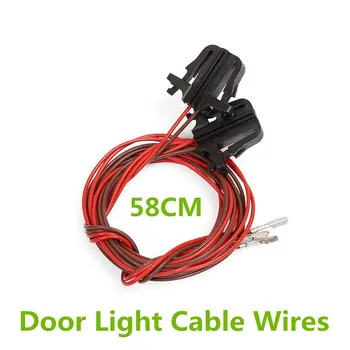 2 adet ön arka araba kapı ışık kablosu telleri konnektör soket kablo demeti Volkswagen VW Golf 5 6 7 Jetta MK5 MK6 MK7 T-ROC Tiguan 1