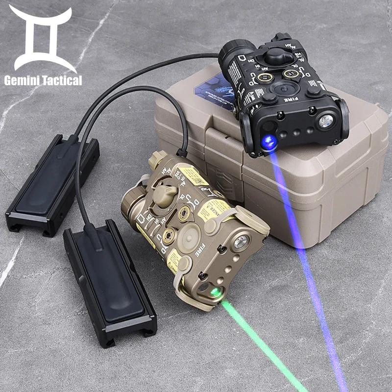 

Metal Wadsn NGAL Tactical Laser Red Green Blue Dot White Light Indicator Outdoor Hunting Scout Flashlight Switch Fixed Mount