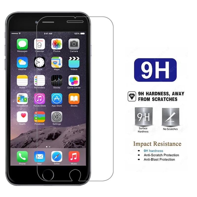 حافظة هاتف من الزجاج المقسى لهاتف أبل آيفون 6 6s بلس على آيفون 6 آيفون 6s بلس 6 s s s6 6 plus غطاء خلفي آيفون 6 حافظة #6