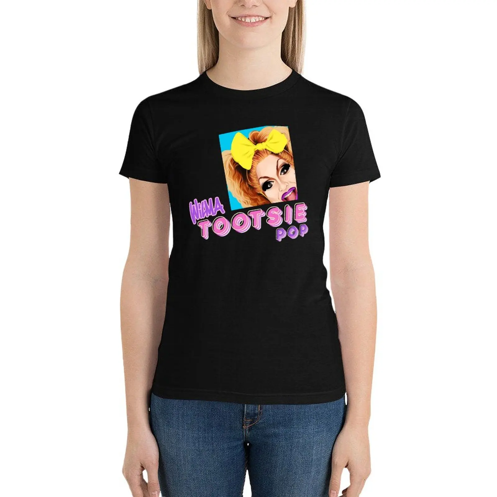 

Wilma Tootsie Pop! T-Shirt Aesthetic clothing Short sleeve tee lady clothes black t-shirts for Women