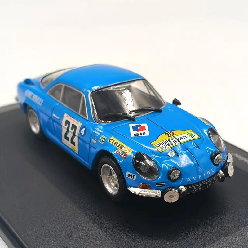 1:43 Scale Alpine A 110-Coupe Des Alpes 1971 Simulation Alloy Car Model Static Display Collectible Toy Gift Souvenir Decoration