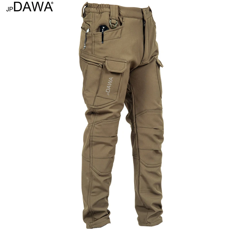 

JP DAWA Winter Men's Mountaineering Skiing Clothes Fishing Clothes Wool Waterproof and Windproof Detachable Hooded Windbreaker