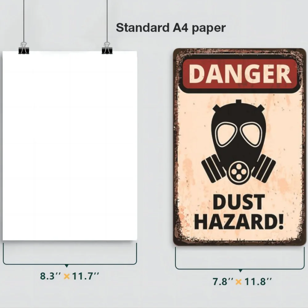 Public Danger Warning Signs Dange Retro Metal Tin Sign Warning Danger Plate Wall for Bar Club Cafe Garage Garden Farm