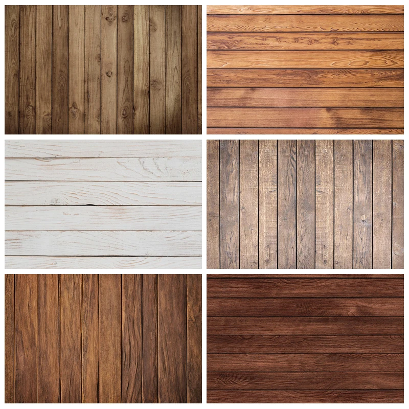 

Rustic Wood Board Backdrops Photography Props Texture Brown Wooden Floor Newborn Baby Shower Background Photo Studio Photocall