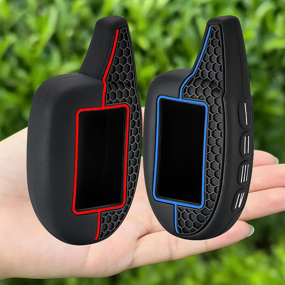 New Fashion M7/M8/M9 Silicone Key Case For Scher-khan Magicar 7/8/9/10/11/12 101 LCD Two Way Car Alarm System Key Cover
