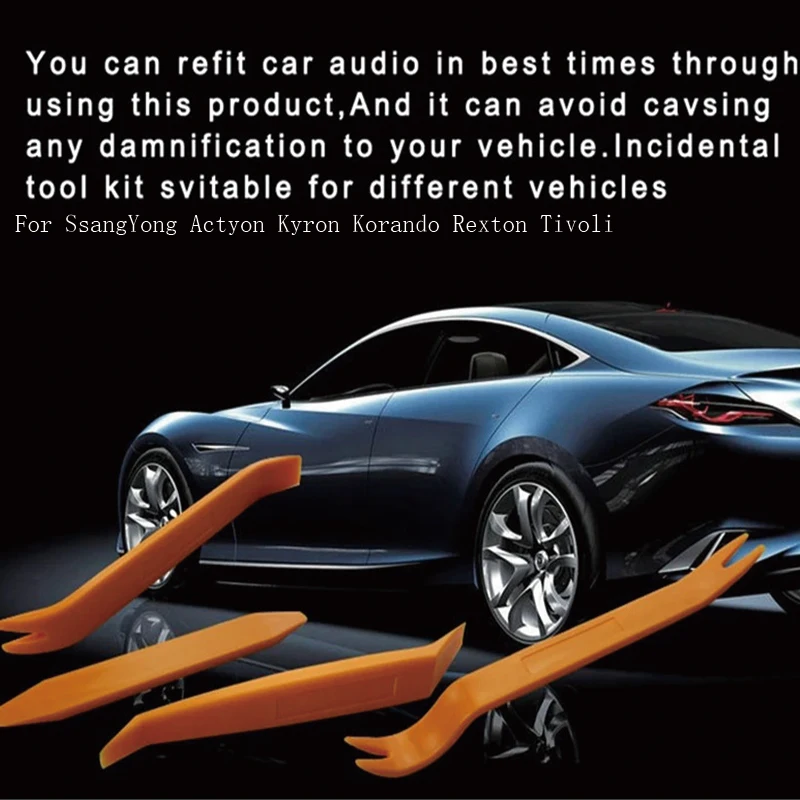 4 шт., инструменты для демонтажа салона Автомобиля SsangYong Actyon Kyron Korando Rexton