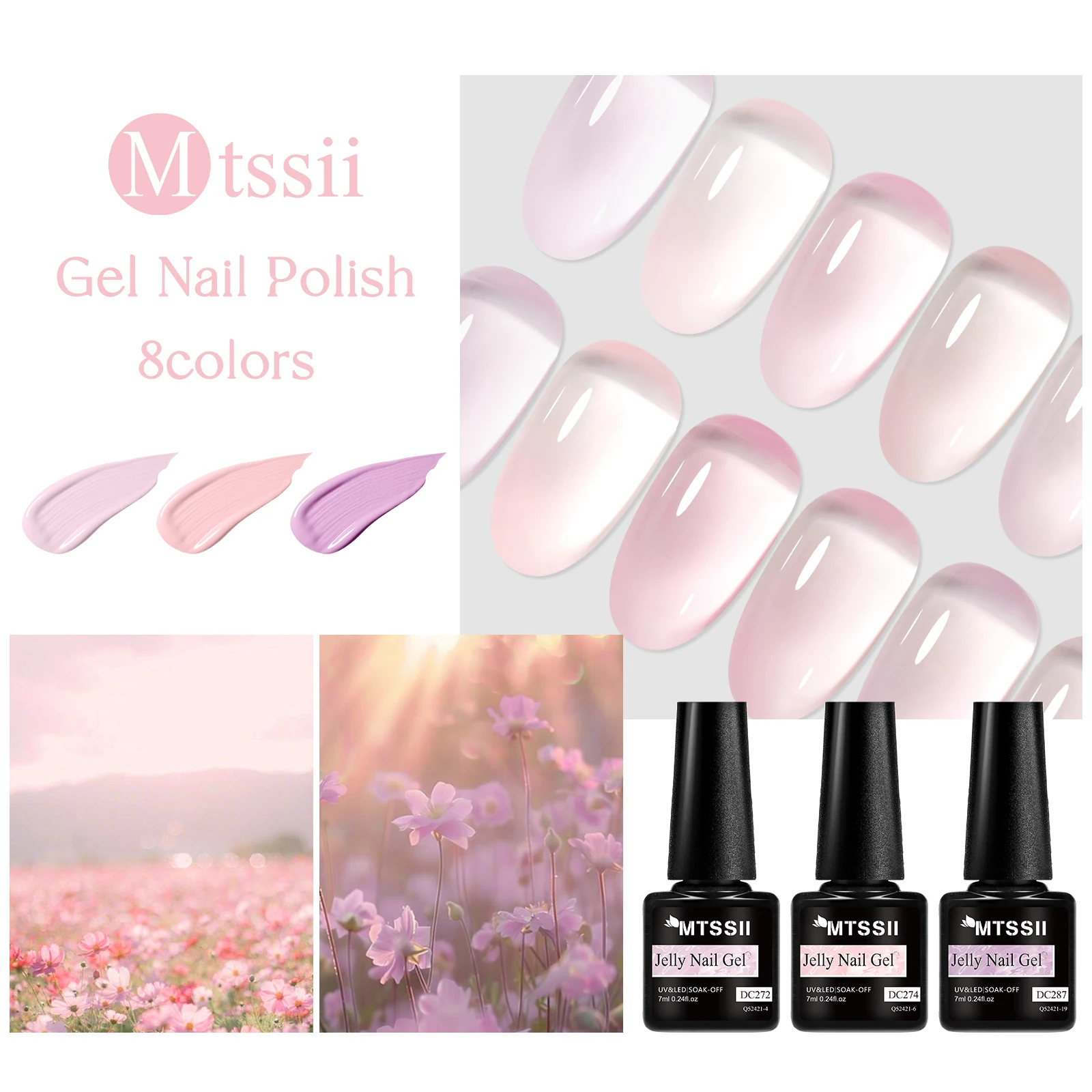 8 pçs vidro azul arte do prego geléia nude gel conjunto unha polonês verão cor manicure semi permanente embeber fora uv verniz kit