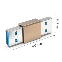 USB 3.1 Type A Male to Male Connector Adapter 10Gbps USB 3.0 Connector Plug Adapter SSD HDD Cable Extender USB 3.0 Extension Plu