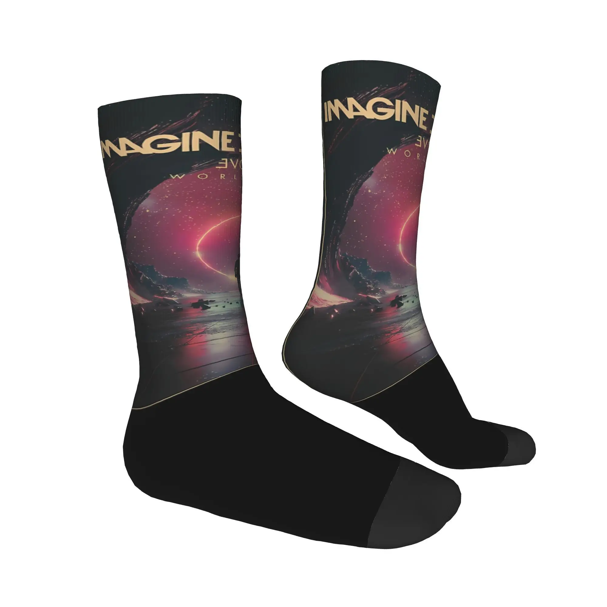 Men Women Imagine Dragons Mercury World Tour Outfits Socks Rock Band Cozy Socks Soft For Sports Wear