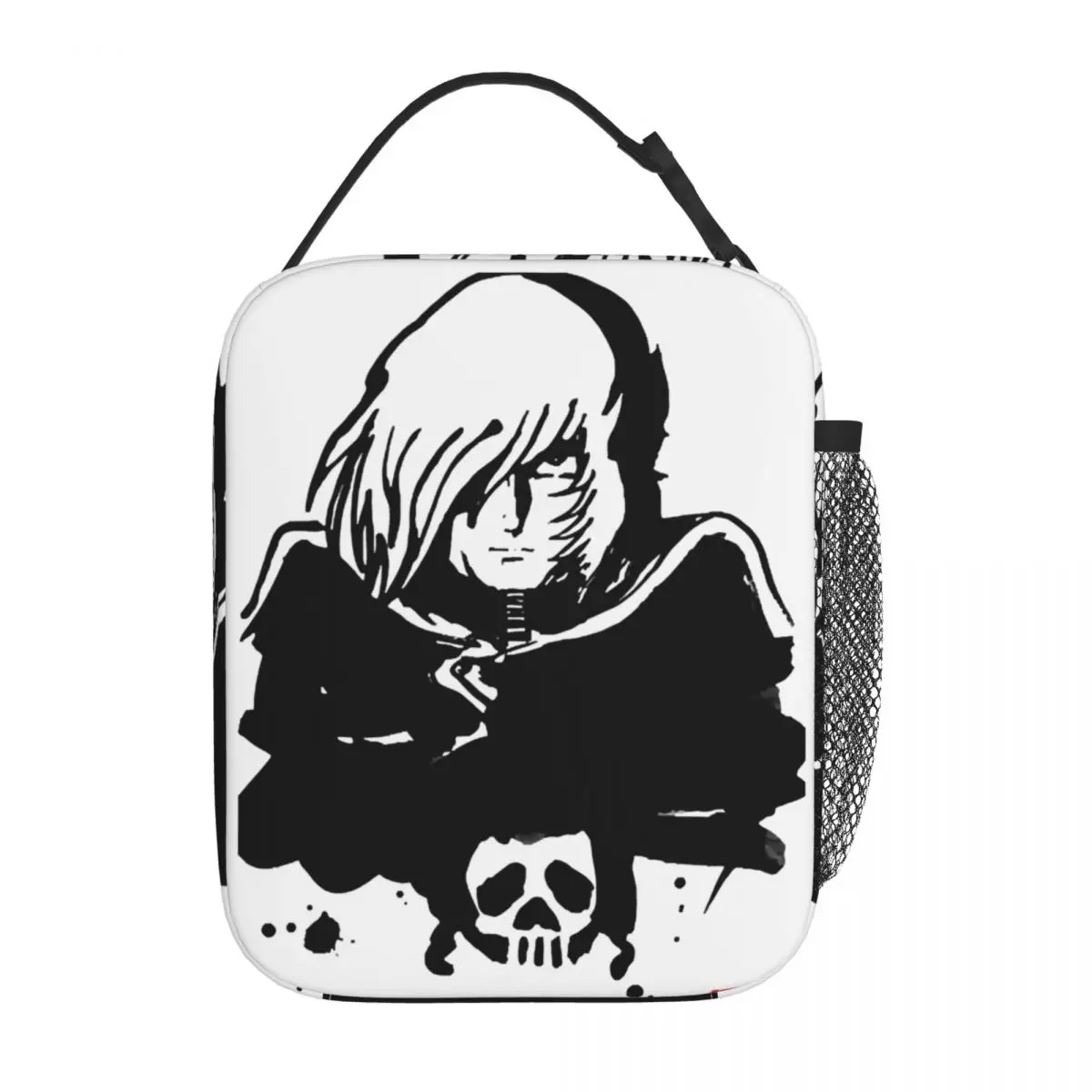 Space Pirate Captain Harlock Albator Insulated Lunch Bag Thermal Meal Container Leakproof Tote Lunch Box Food Bag School Picnic