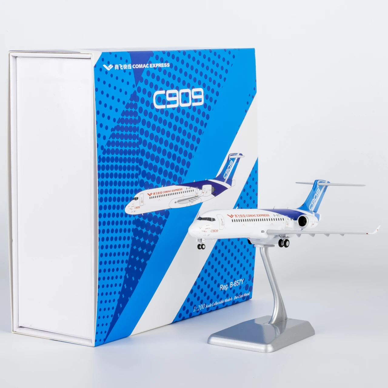 

20127 Alloy Collectible Plane Gift NG Model 1:200 COMAC Express C919 Diecast Aircraft Jet Model B-657Y With Stand