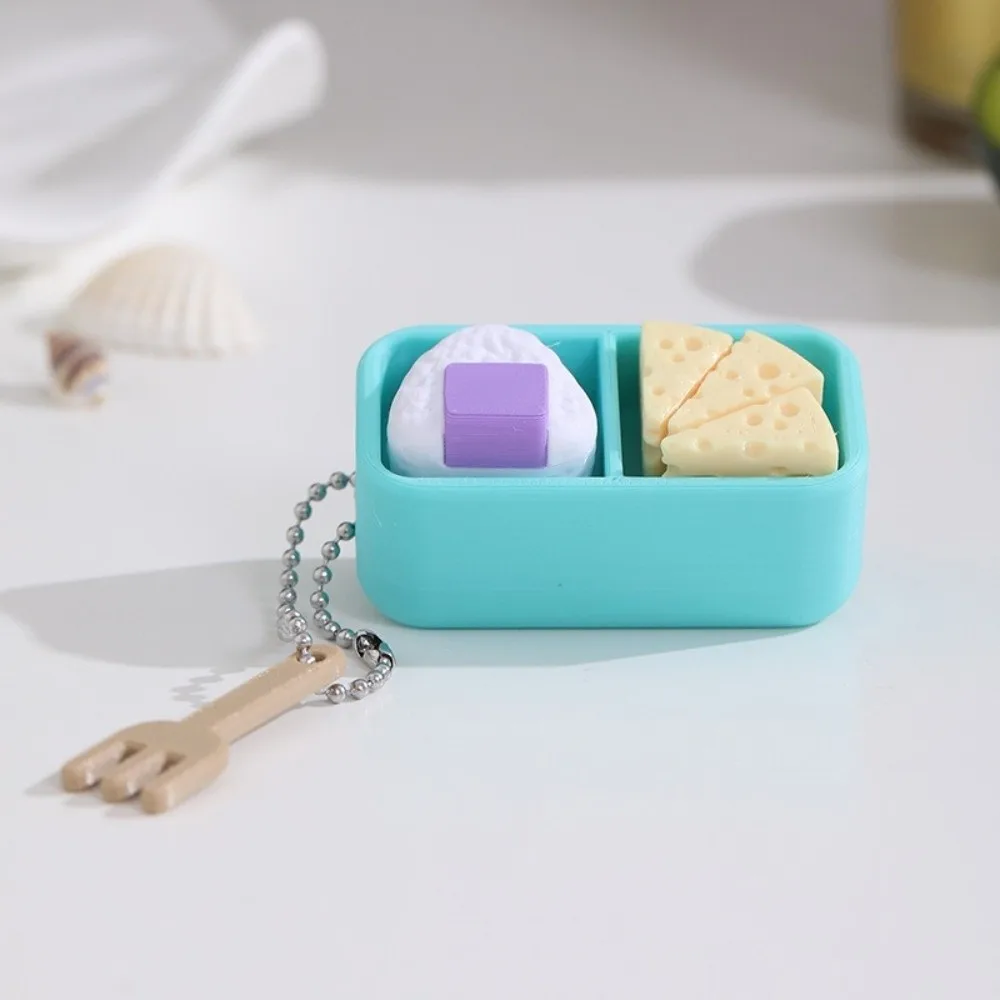 Japanese Style Sushi Keyboard Keychain Simulation Food Cartoon Stress Relief Keychain Creative Fidget Keychain Daily Carry