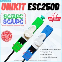 UNIKIT-conector rápido de fibra óptica sc250d SC/UPC SC/APC, conector rápido de fibra óptica SM, modo único FTTH óptico SC APC SC UPC