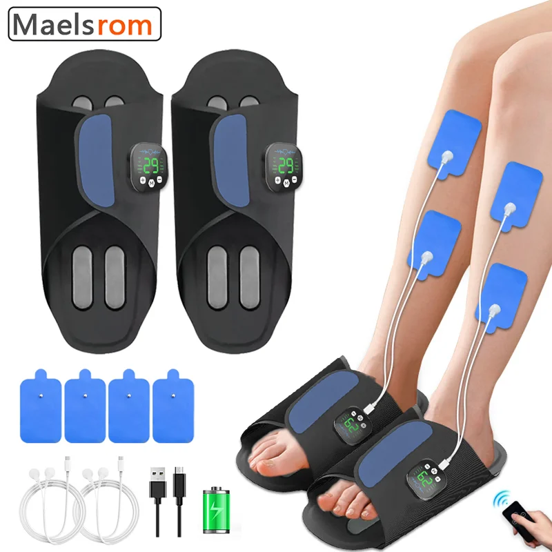 

‌ EMS Foot Massager Shoes — электрическая подушечка для стимуляции мышц с 8 режимами и теплотерапией, портативная складная конструкция для боли в ногах R