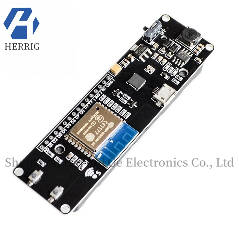 

1PCS wemos esp-wroom-02 motherboard D1 mini WiFi module ESP8266+18650 battery case