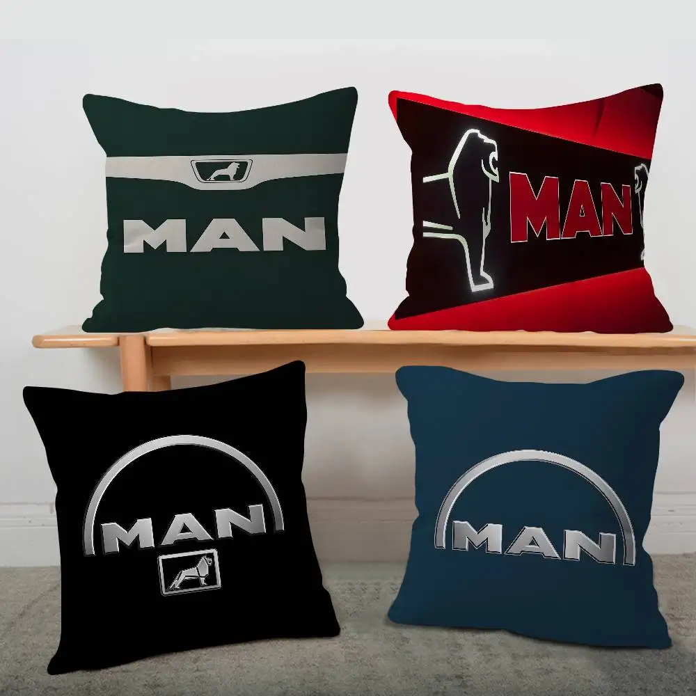 Truck Brand M-Man T-Truck Pillow Cushion Cover Pillowcase Living Room Sofa Home Decor Customized