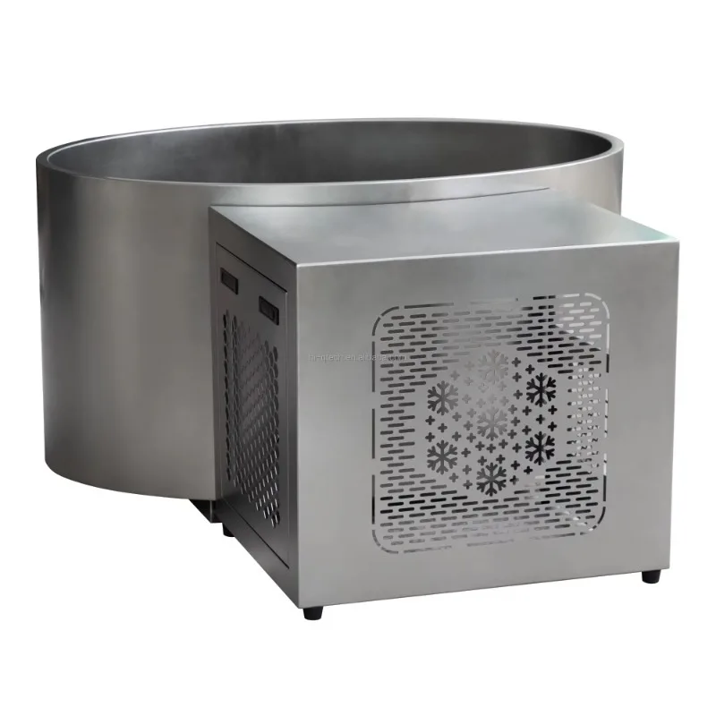 

Customize Cold Plunge Recovery Tub 304 Stainless Steel Oval Sport Recovery Ice Bath Tub with Chiller