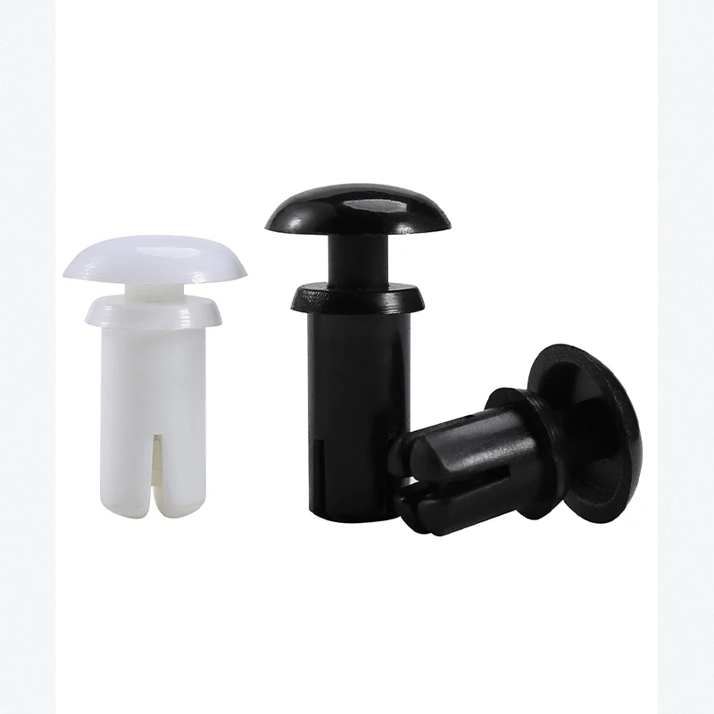 500pcs R Type Nylon Rivet R2024 - R6080 PC Computer Board Fastener  Mother Child Rivets White / Black