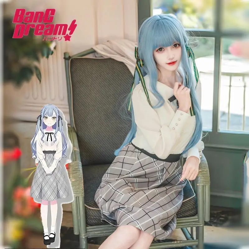 

New Anime BanG Dream Sakiko Togawa Cosplay Costume Girl Shirt Skirt Set Summer Daily Clothing
