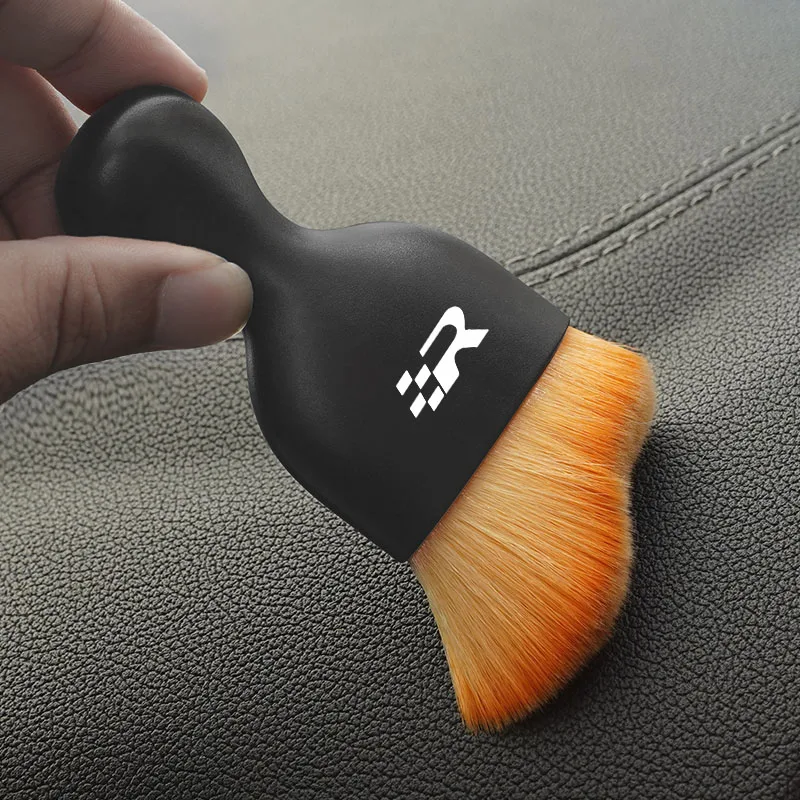 1PCS Car Emblem Cleaning Soft Brush Dust Remover Tool For Seat Cupra Leon Ibiza Ateca Tarraco Born Arona Toledo Formentor Altea