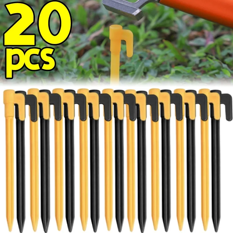 Plastic Tent Stakes PP Pen Shape Tent Peg Wind Resistant Anti Slip Guyline Ground Nails for Camping Canopy Awning Shade Net Gear - view 2