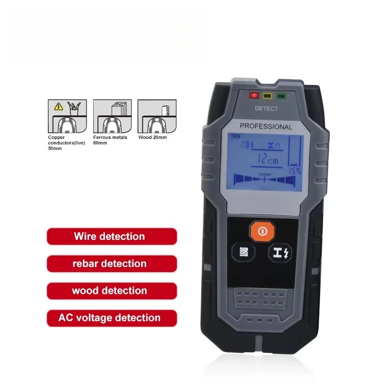 CROWNMAN Electric Tools Stud Finder Laser Measure Digital Multifunctional Wall Sensor Detector With for Metal Wires Detection