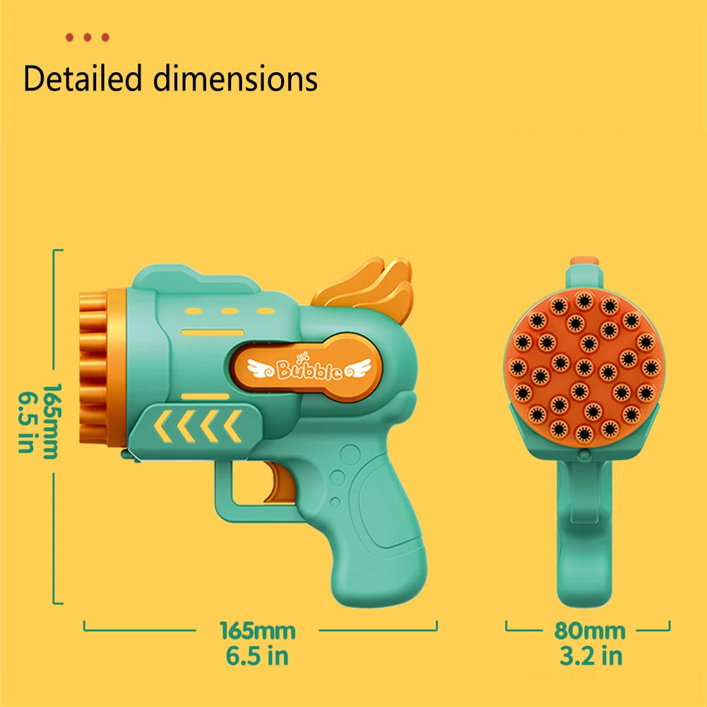 29 Holes Bubble Gun Toys Soap Bubbles Machine Gun Shape Light Toys For Kids Party Birthday,Easter,Halloween,Christmas Gift ﻿