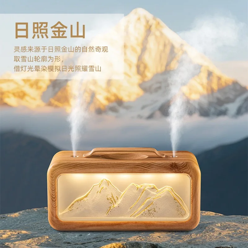 Air Humidifier Double Spray Small Home Bedroom Silent Office Desktop Large Spray Humidifier