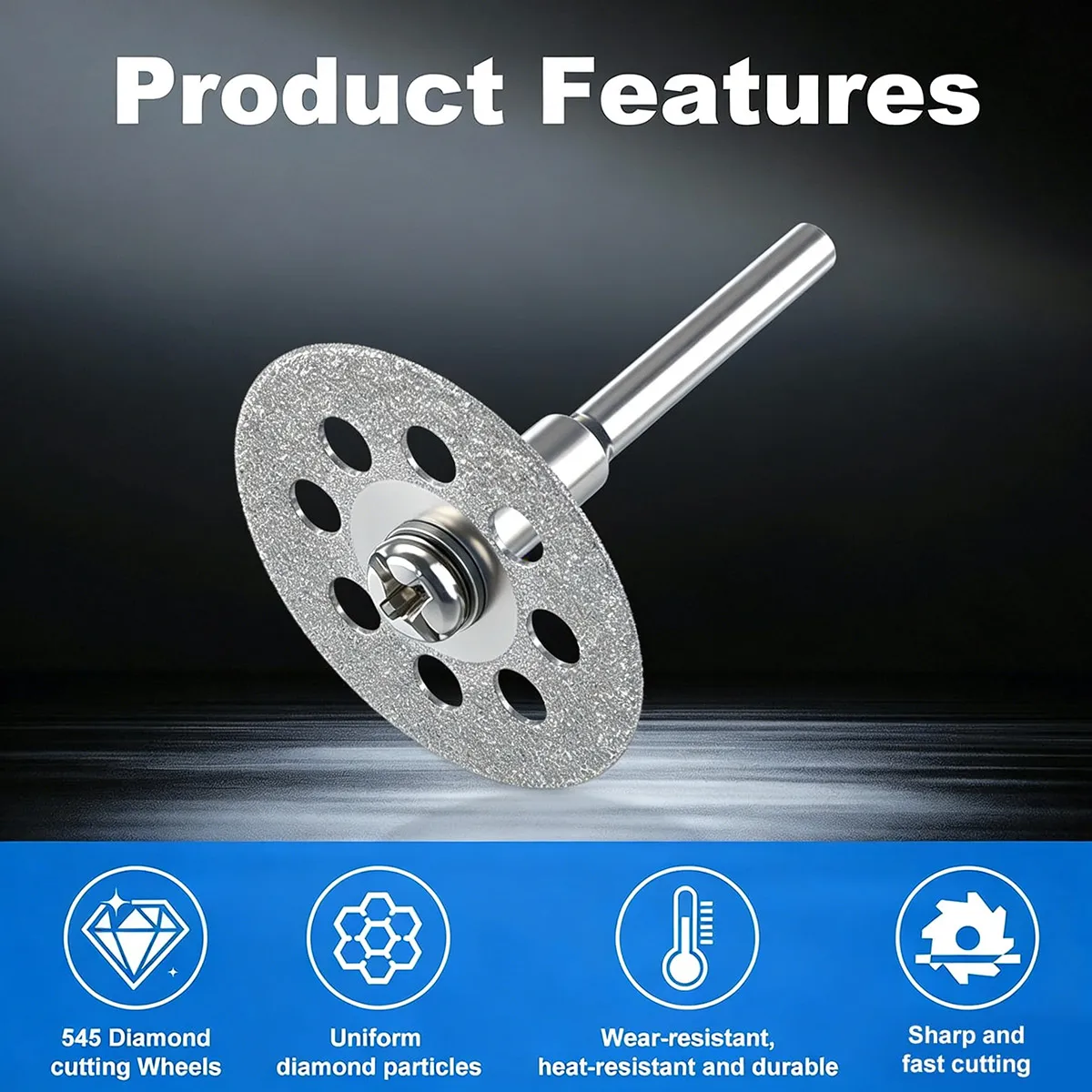 

Набор из 12 алмазных отрезных дисков 22 мм, толщина 0,4 мм, для роторного инструмента, для обслуживания судов и яхт