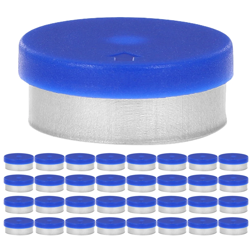 

200 Pcs Bottle Cap Seals Glass Inverted Caps Aluminum Lids Replacement for Emptying