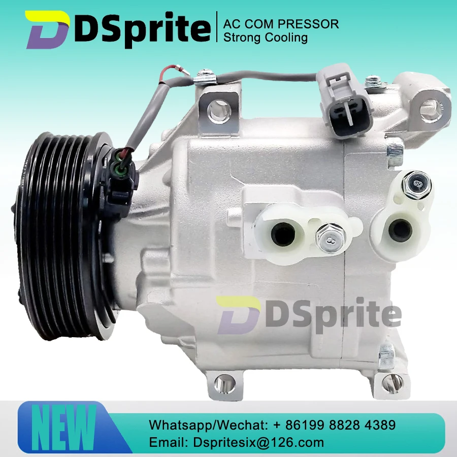 SCSA06C AC Compressor 8832052080 8831052040 for Toyota Yaris Verso 1.4 D-4D 1ND-TV 1999-2005 447220-6413 88320-52010 88320-52040