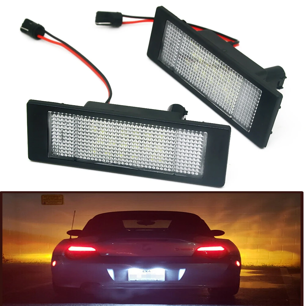 

2XCar LED License Number Plate Light canbus for BMW E81 E87 E63 E64 E89 Z4 F20 F21 MINI R55 R60 R61 Light Source Accessories