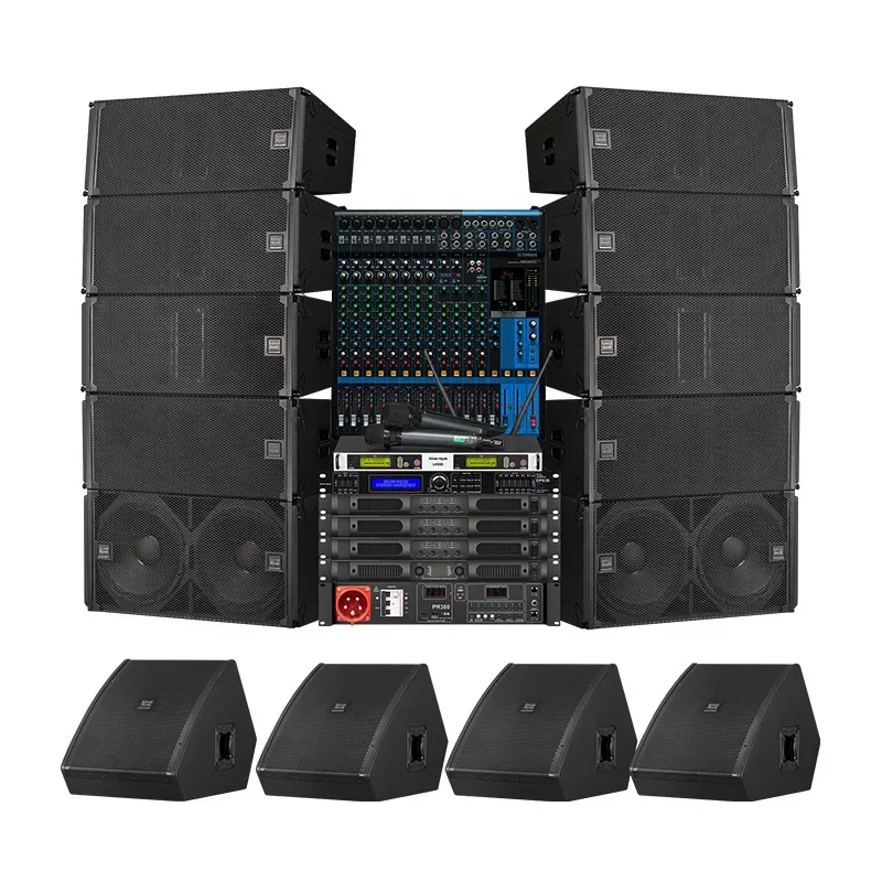 High-end sound system equipment for large-scale outdoor performances