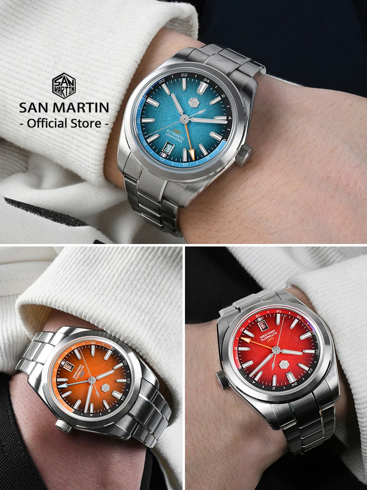 San martin novo 39mm esmalte j - Luxury Watch From China avaliação e preço