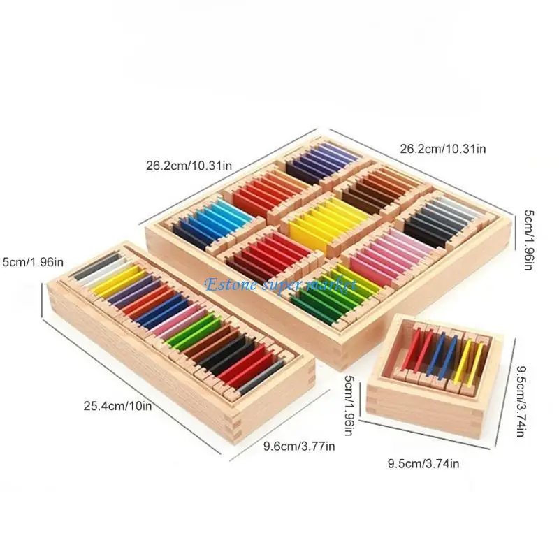 090B Bộ viên màu giáo dục giác quan giúp phát triển giác quan và học tập thị giác ở trẻ trên 3 tuổi